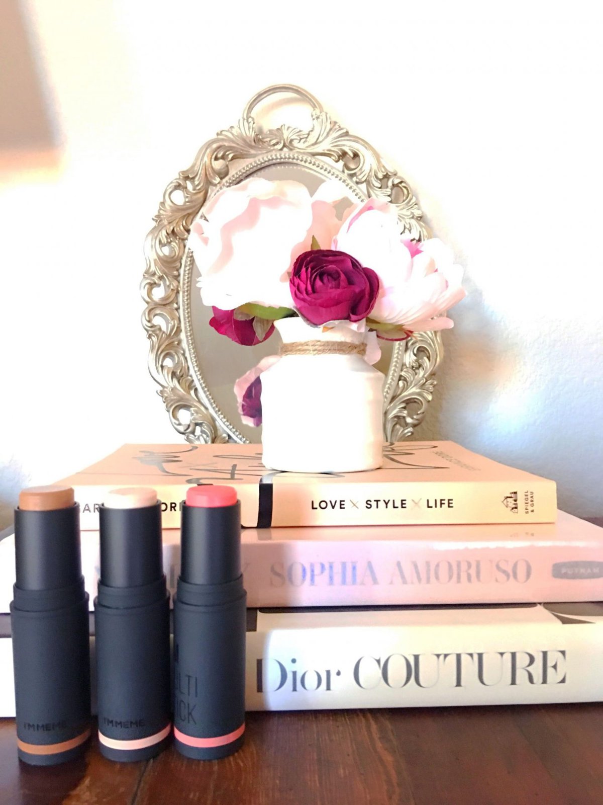 cream blush and highlighter